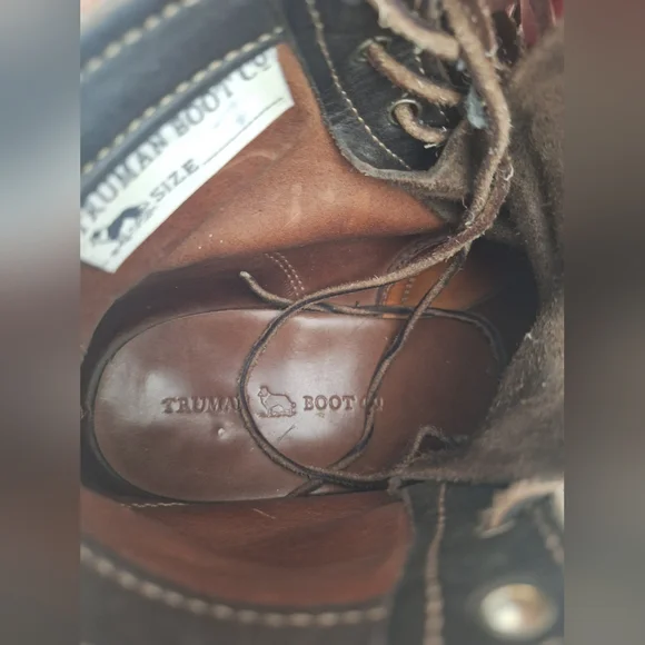 Truman waxed flesh boots 7D - Picture 7 of 11